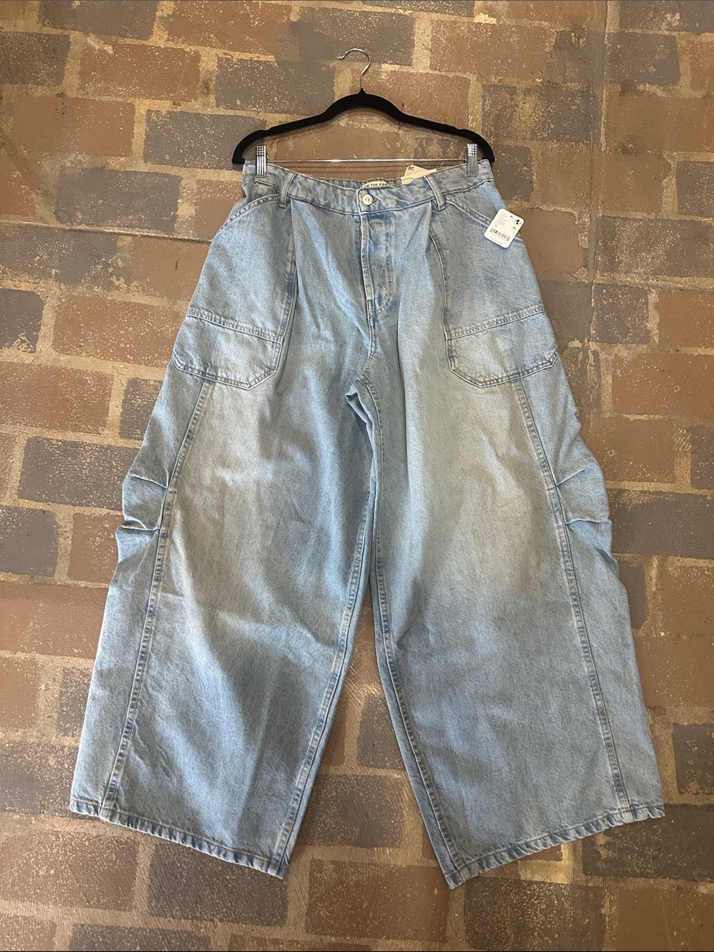 NWT Free People We The Free Darcy Baggy Jeans-Harmony - Picture 2 of 8